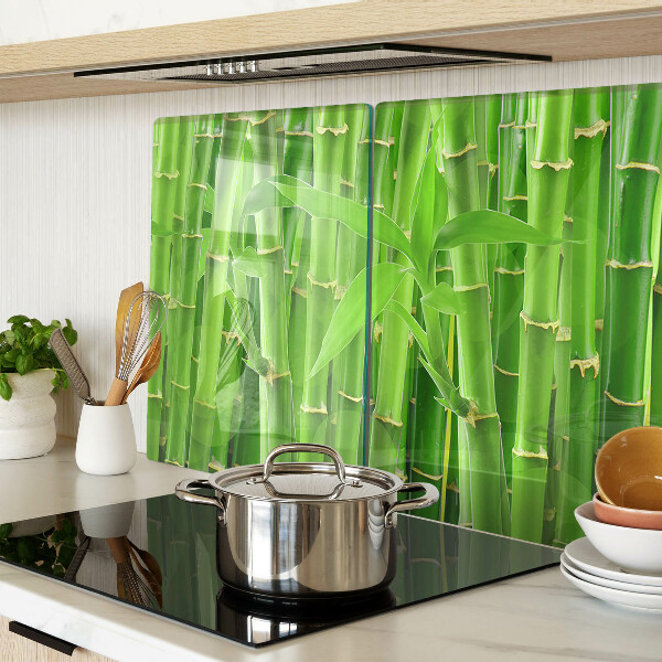 Snijplanken van glas Bamboe bladeren en stengels