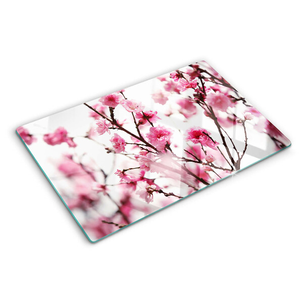 Glazen snijplanken Kersenbloesems in bloei