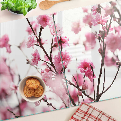 Glazen snijplanken Kersenbloesems in bloei