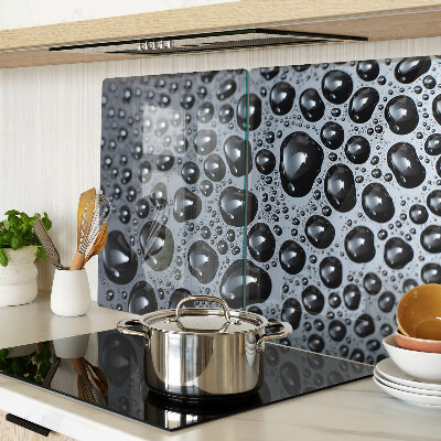 Snijplanken van glas Waterdruppels op glas