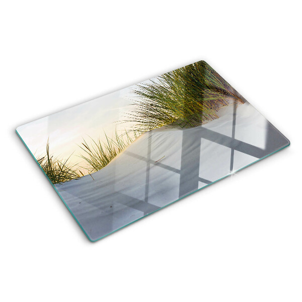 Snijplanken glas Groen gras tegen de hemel