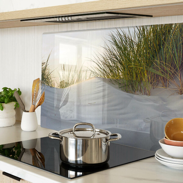 Snijplanken glas Groen gras tegen de hemel