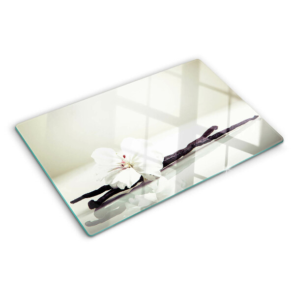 Glazen snijplanken Een bloem aan een tak