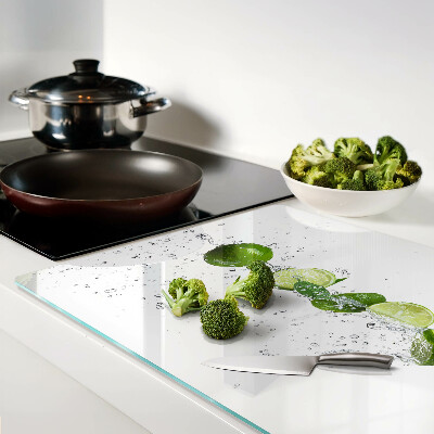 Glazen snijplanken Citroenen in water