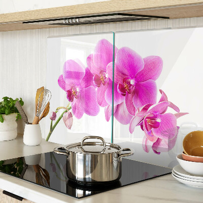 Snijplanken van glas Orchideeën in verschillende tinten roze