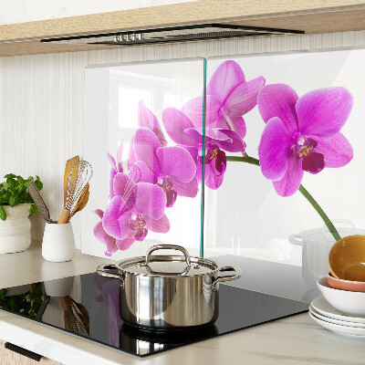 Snijplanken glas Orchideeën in verschillende tinten roze