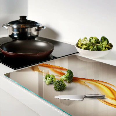 Glazen snijplanken Golven in goudtinten