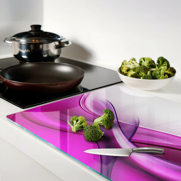 Snijplanken van glas Golven in roze tinten