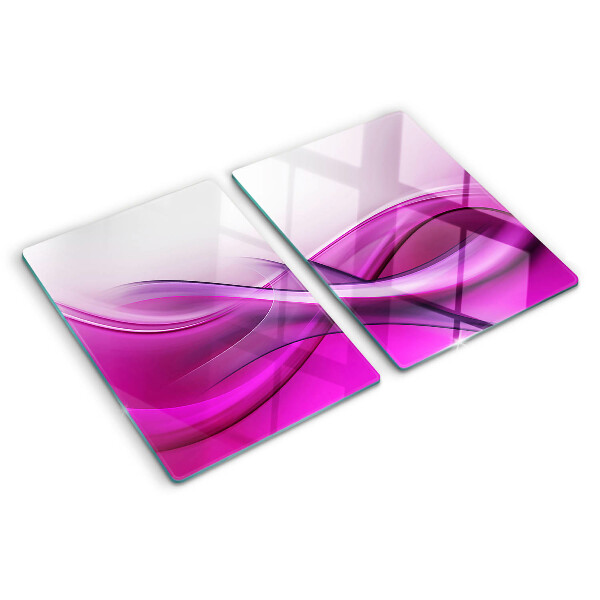 Snijplanken van glas Golven in roze tinten