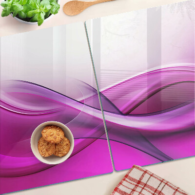 Snijplanken van glas Golven in roze tinten