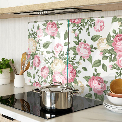 Snijplanken glas Bloemenpatroon met rozen