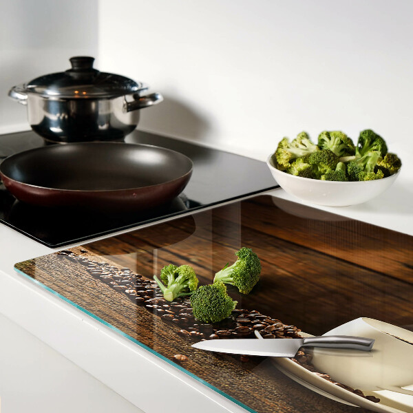 Snijplanken glas Koffie en een kopje