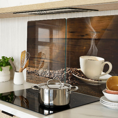 Snijplanken glas Koffie en een kopje