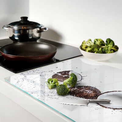 Snijplanken glas Kokosnoten in water