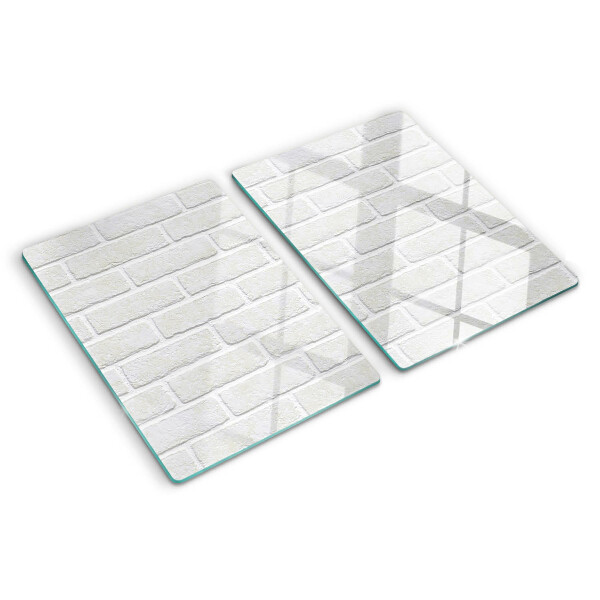 Glazen snijplanken Bakstenen muur