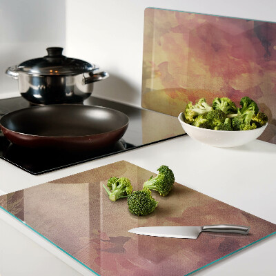 Glazen snijplanken Bloemenmotief in pastelkleuren