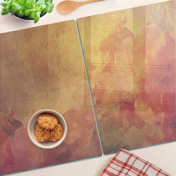 Glazen snijplanken Bloemenmotief in pastelkleuren