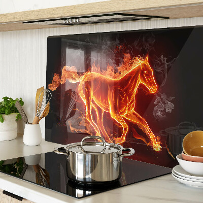Snijplanken van glas Brandend paard