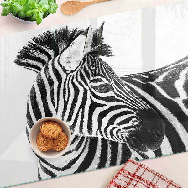 Snijplanken glas Zebra met zwart-witte strepen