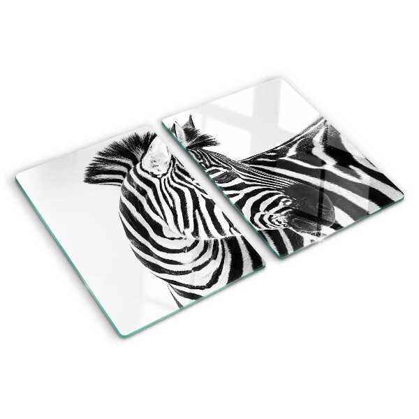 Snijplanken glas Zebra met zwart-witte strepen