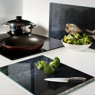 Glazen snijplanken De leeuw en de hemel vol sterren