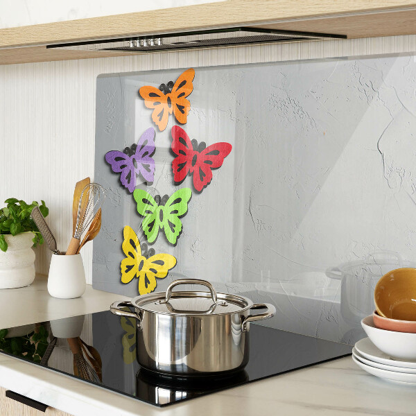 Glazen snijplanken Kleurrijk vlindermotief