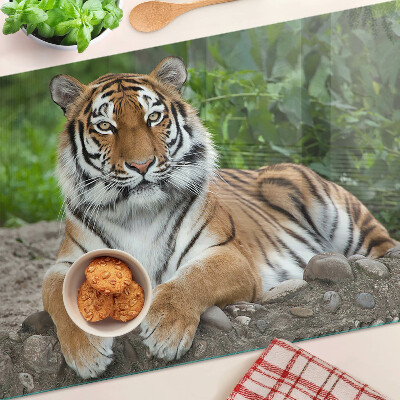 Snijplanken van glas Tijger in zijn natuurlijke habitat
