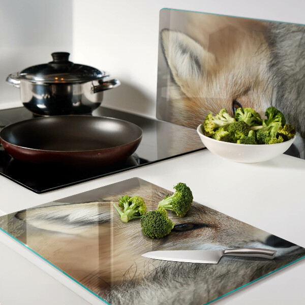 Snijplanken glas Jonge rode vos