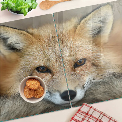 Snijplanken glas Jonge rode vos