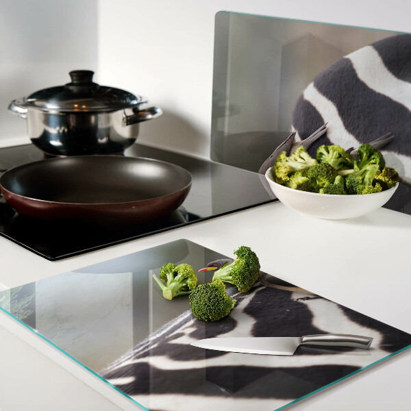 Glazen snijplanken Vogels op een zebra