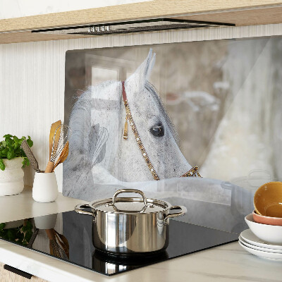 Glazen snijplanken Wit jong paard