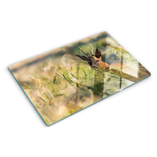 Snijplanken glas Een reekalfje in het veld