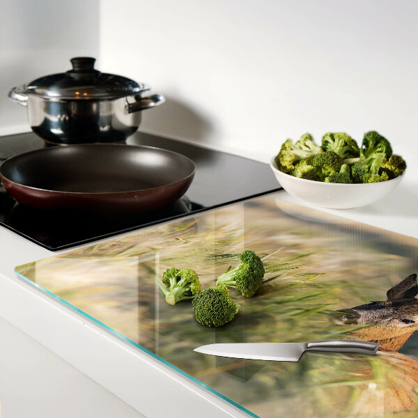 Snijplanken glas Een reekalfje in het veld