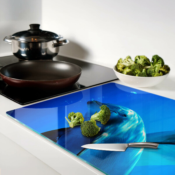 Snijplanken glas Dolfijnen in het water