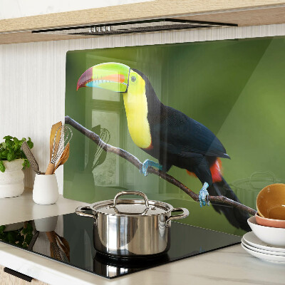 Snijplanken glas Toekan op een tak