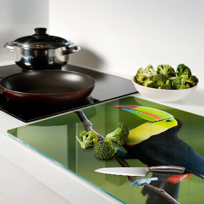 Snijplanken glas Toekan op een tak