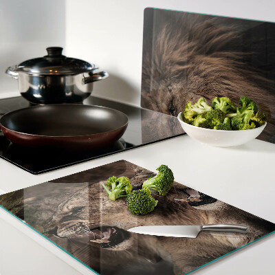 Glazen snijplanken Brullende leeuwen