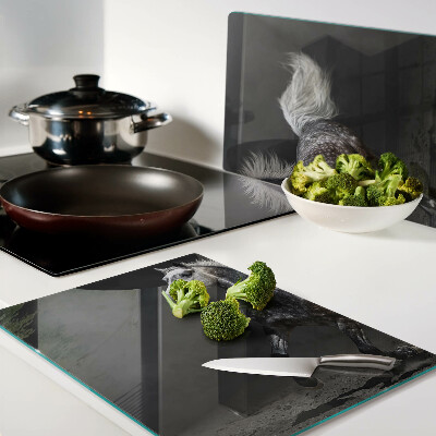 Snijplanken van glas Een gevlekt paard op de vlucht