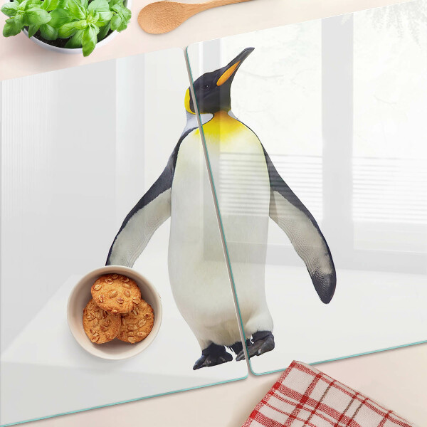 Glazen snijplanken Pinguïn op het ijs