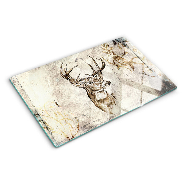 Snijplanken van glas Hert met gewei