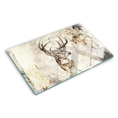 Snijplanken van glas Hert met gewei