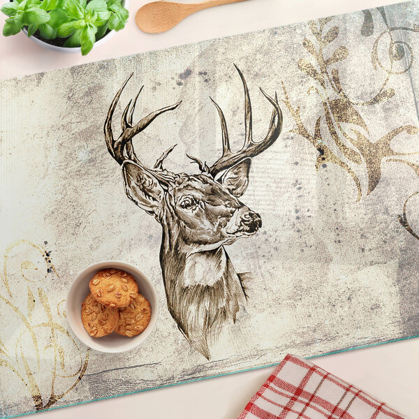 Snijplanken van glas Hert met gewei