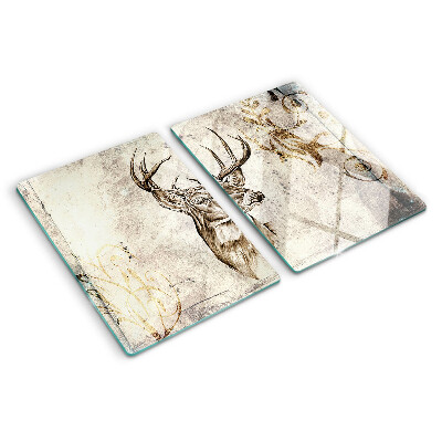 Snijplanken van glas Hert met gewei