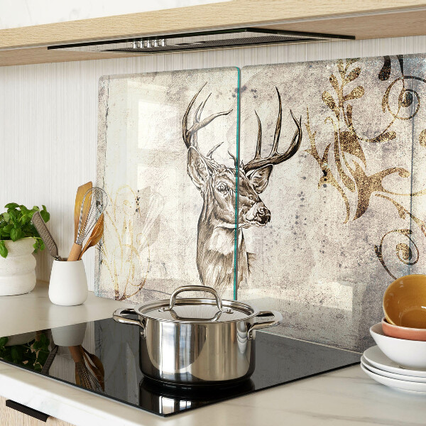 Snijplanken van glas Hert met gewei