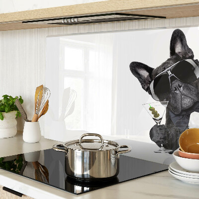 Snijplanken glas Hond met zonnebril