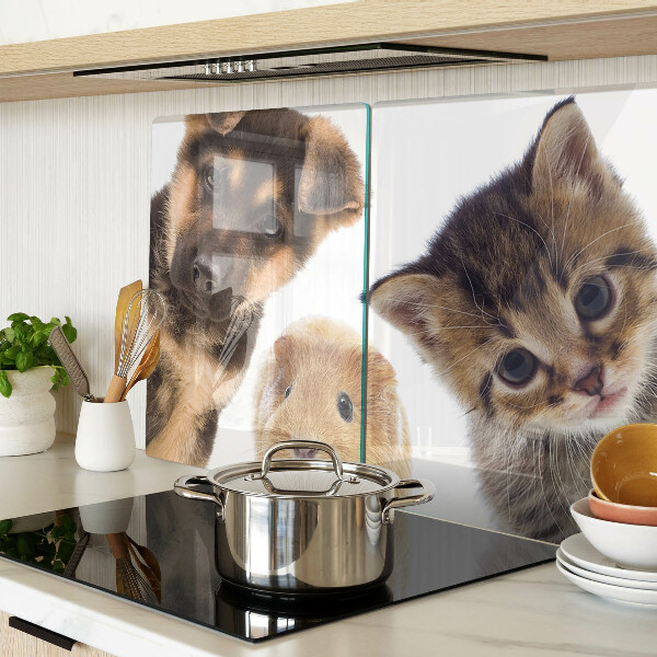 Glazen snijplanken Honden, katten, konijnen