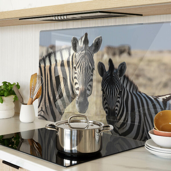 Glazen snijplanken Zebra's in hun natuurlijke leefomgeving