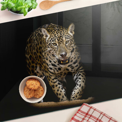 Snijplanken van glas Luipaard in beweging