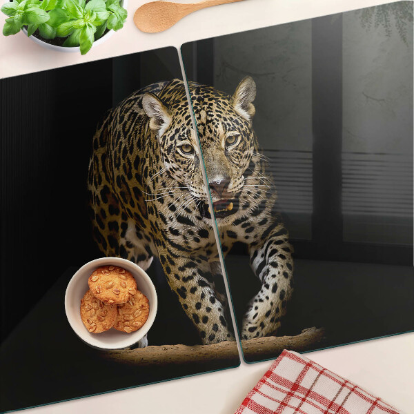 Snijplanken van glas Luipaard in beweging