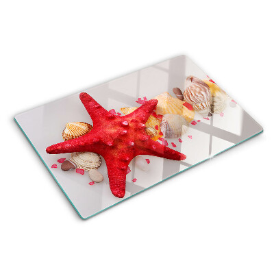 Glazen snijplanken Schelpen en zeesterren